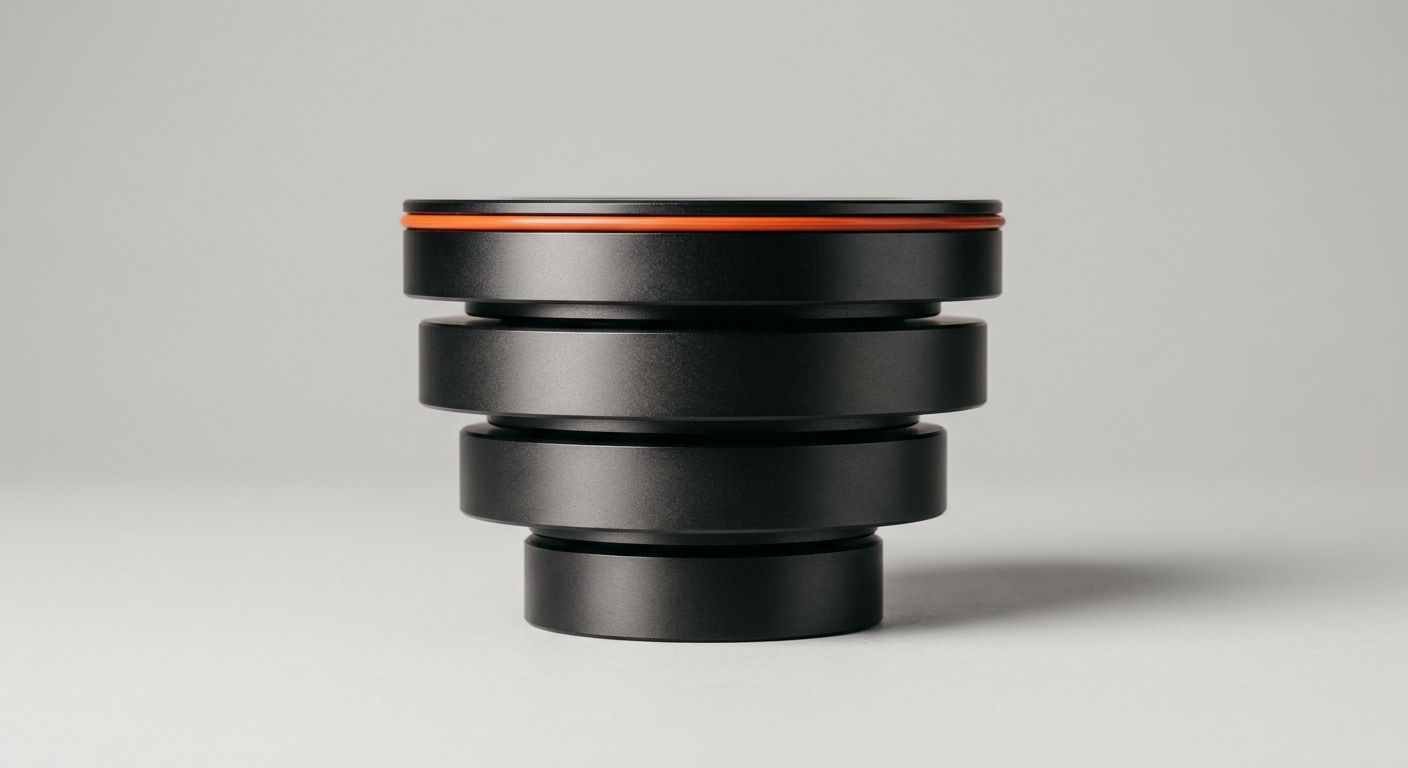 Stacked machined metal discs building into one unit, representing fragmented quality and regulatory records consolidated into one company memory